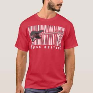 T-shirt Bass Player Barcode Music Musicien BhelpBass Gui