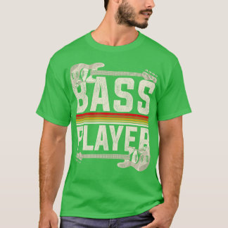 T-shirt Basse assistance du lecteur de basse rétro