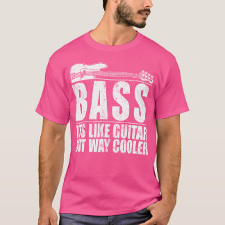 T-shirt Basse C'Est Comme Guitare Mais Chemise Glacière -