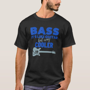 T-shirt Basse C'est comme la guitare mais Way Glacière Bas