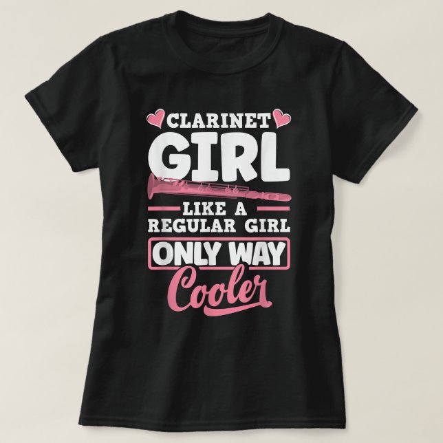 T-shirt Basse Clarinet Clarinetist Joueur Clarinet Clarine (Design devant)