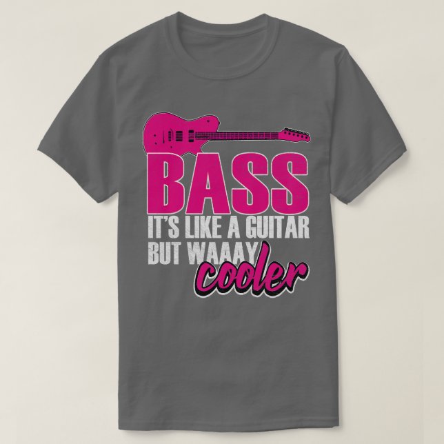 T-shirt Basse Comme Une Guitare Mais Glacière (Design devant)