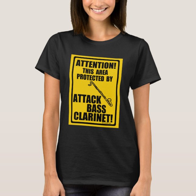 T-shirt Basse d'attaque Clarinet (Devant)