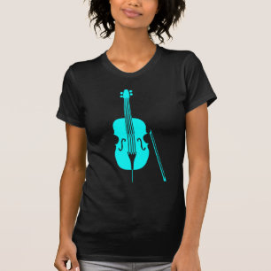 T-shirt Basse double - Cyan