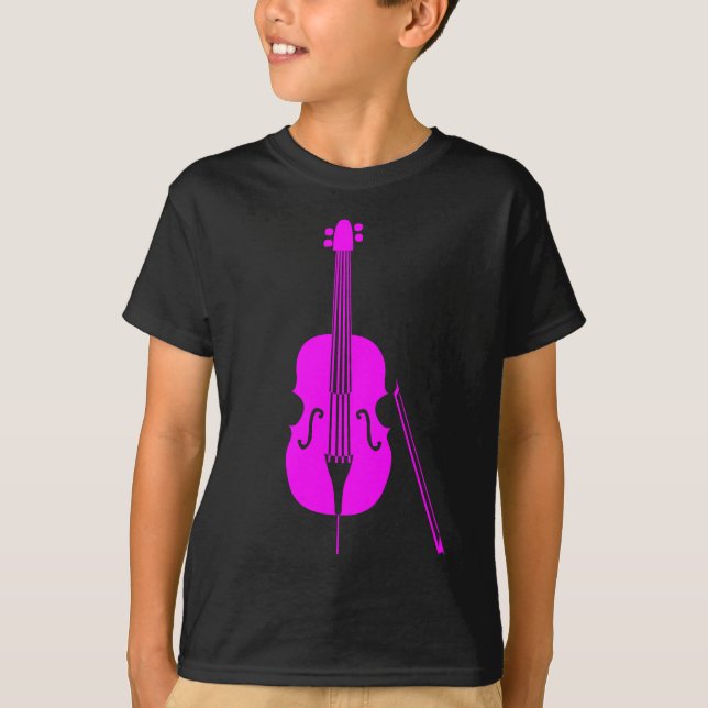 T-shirt Basse double - Magenta (Devant)