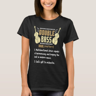 T-shirt Basse double pour un joueur de contrebasse