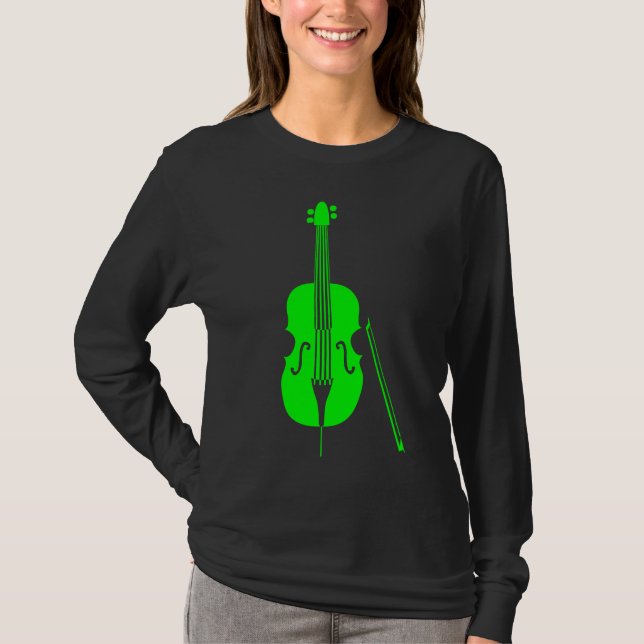 T-shirt Basse double - Vert (Devant)