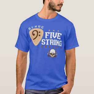 T-shirt Basse guitare à cinq cordes Société