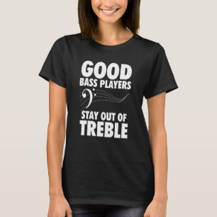 T-shirt Basse Guitare Graphisme Femmes Et Hommes Basse Jou