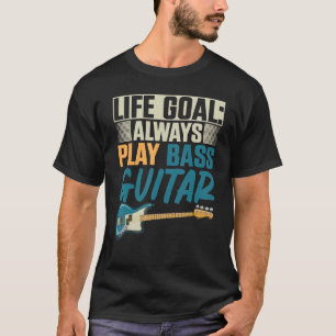 T-shirt Basse Guitare Lecteur Basse Guitariste Musique Bai