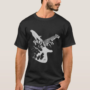 T-shirt Basse Guitare Lecteur Cadeau Baid