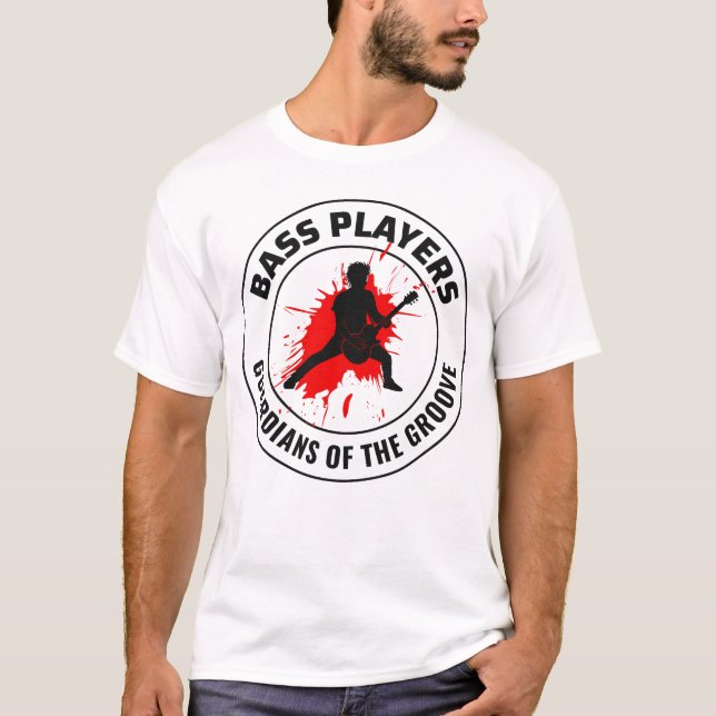 T-shirt Basse Guitare Lecteur Musique Musicien Bhelp Funny (Devant)