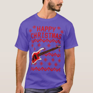 T-shirt Basse Guitare Vilain Noël Baid Musicien