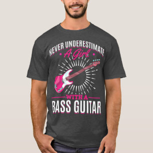 T-shirt Basse Guitariste Filles Baider Femmes Musicien Bas