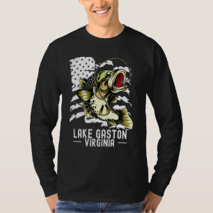 T-shirt Basse Jeu Pêche Sports Pêcheur Lac Gaston Vir