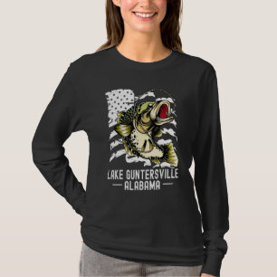 T-shirt Basse Jeu Pêche Sports Pêcheur Lac Guntersvil