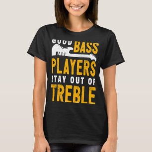 T-shirt Basse Joueur Pun Baid Plaisanterie Electrique Bass