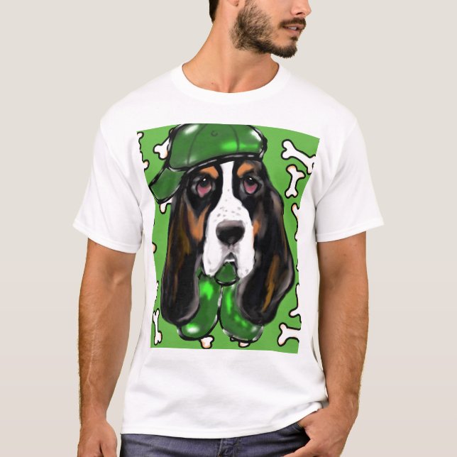 T-shirt Basset Hound (Devant)