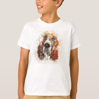 Basset Hound Chien blanc Brown Chasseur d'animaux