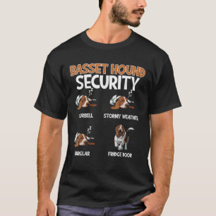 T-shirt Basset Hound Chien Doglover Sécurité Et Protéger L