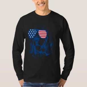 T-shirt Basset Hound Chien Drapeau américain Patriotique 4