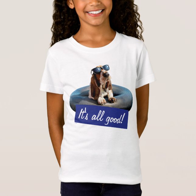 T-Shirt Basset Hound dans les lunettes de soleil (Devant)