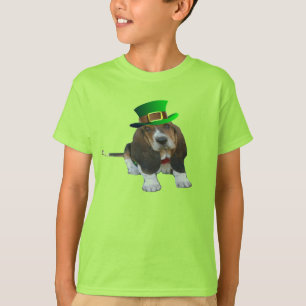 T - Shirt Basset Hound Happy St. Patrick's