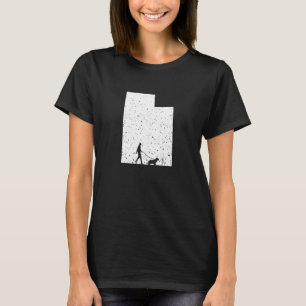 T-shirt Basset Hound Marcher le chien de l'Utah