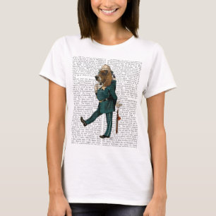 T-shirt Basset Hound Policeman