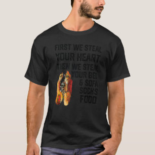 T-shirt Basset Hound Steal Your Heart Steal Your Bed and S