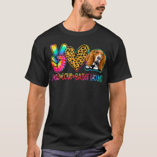 T-shirt Basset Hound Tie Dye Amoureux des chiens