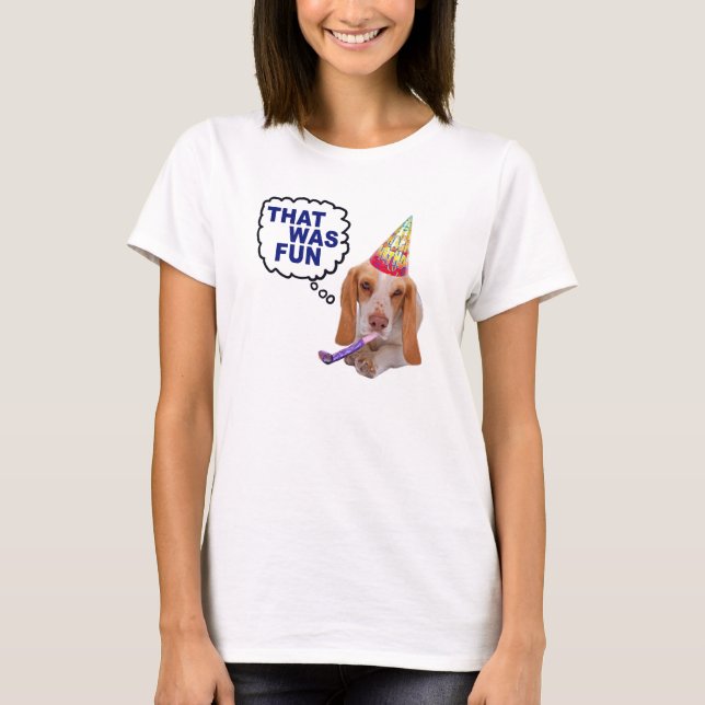 T-shirt Basset - moins de blanc (Devant)