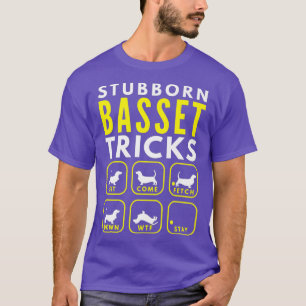 T-shirt Basset Tricks têtus - Dog Training Premium