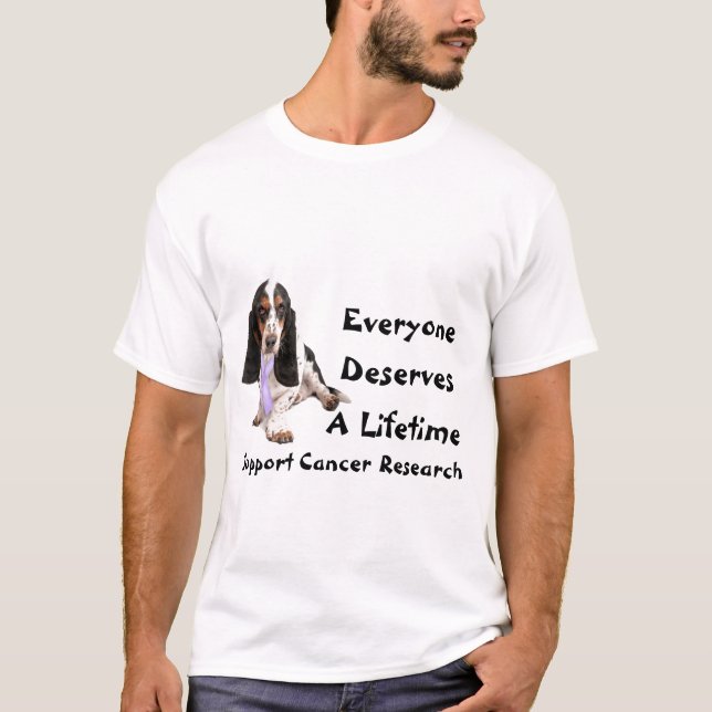 T-shirt Basset - vie (Devant)