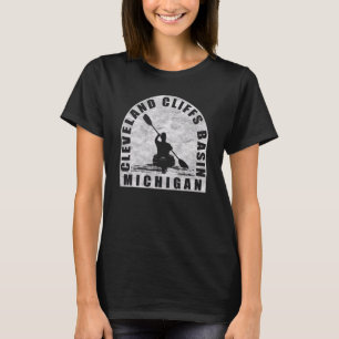 T-shirt Bassin de Cleveland Cliffs Kayaking Michigan