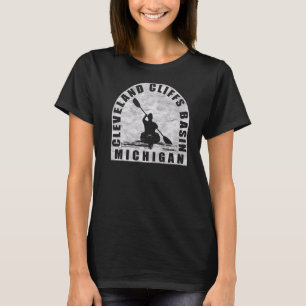 T-shirt Bassin de Cleveland Cliffs Kayaking Michigan