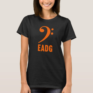 T-shirt Bassiste clef de fa symbole musical portée