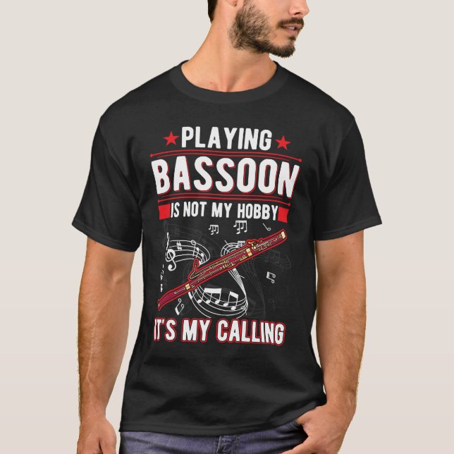 T-shirt Bassoon Hobby Bassoon Player Bassoonist (Devant)
