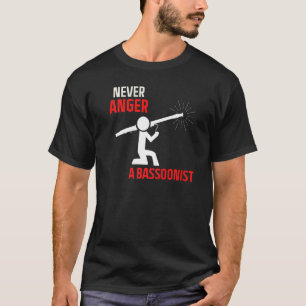 T-shirt Bassoon Pin Musical Vie Théâtre Ne Jamais Enflamme