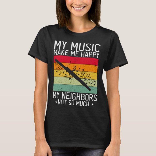 T-shirt Bassoon Wind Instrument Quote for Bassoonist (Devant)
