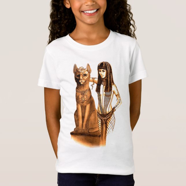 T-Shirt Bastet, déesse de chat égyptien (Devant)