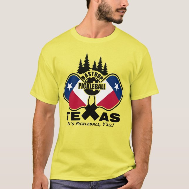 T-shirt Bastrop Pickleball - Texas (Devant)