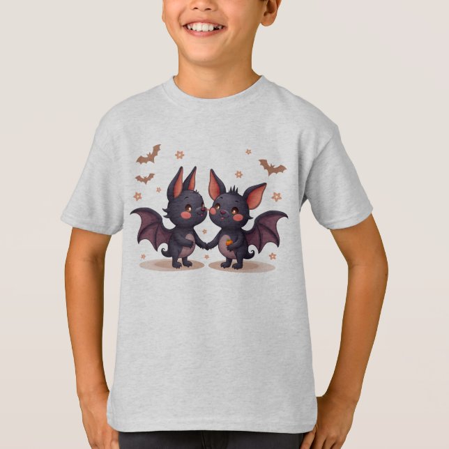 T-shirt Bat amis que nous avons rencontrés à Halloween (Devant)