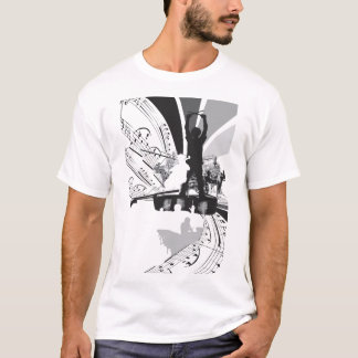 T-shirt bat du tambour de l'illustration de violoncelle