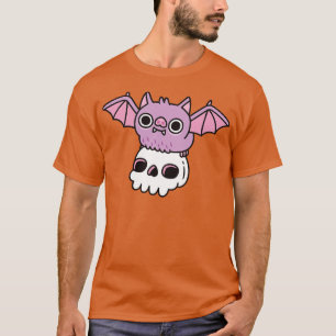 T-shirt Bat Vampire Flying Cute Avec Crâne