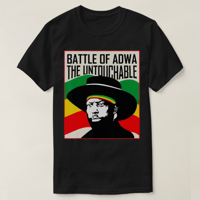T-shirt Bataille d'Adwa 125e année Victoire Menelik II (Design devant)