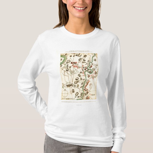 T-shirt Bataille d'Antietam - carte panoramique 2 de (Devant)