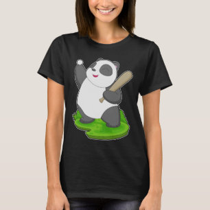 T-shirt Bataille de baseball de panda