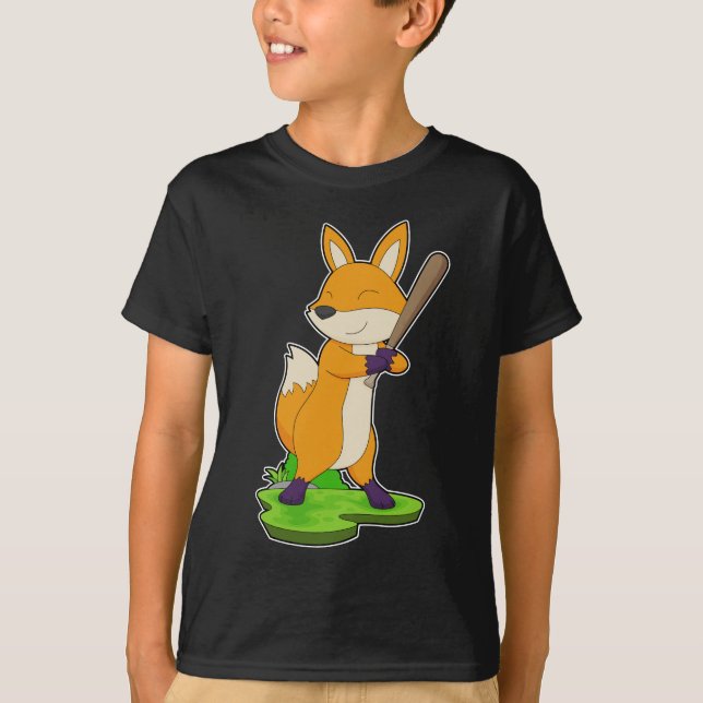 T-shirt Bataille de baseball Fox (Devant)