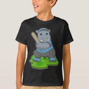 T-shirt Bataille de baseball hippo